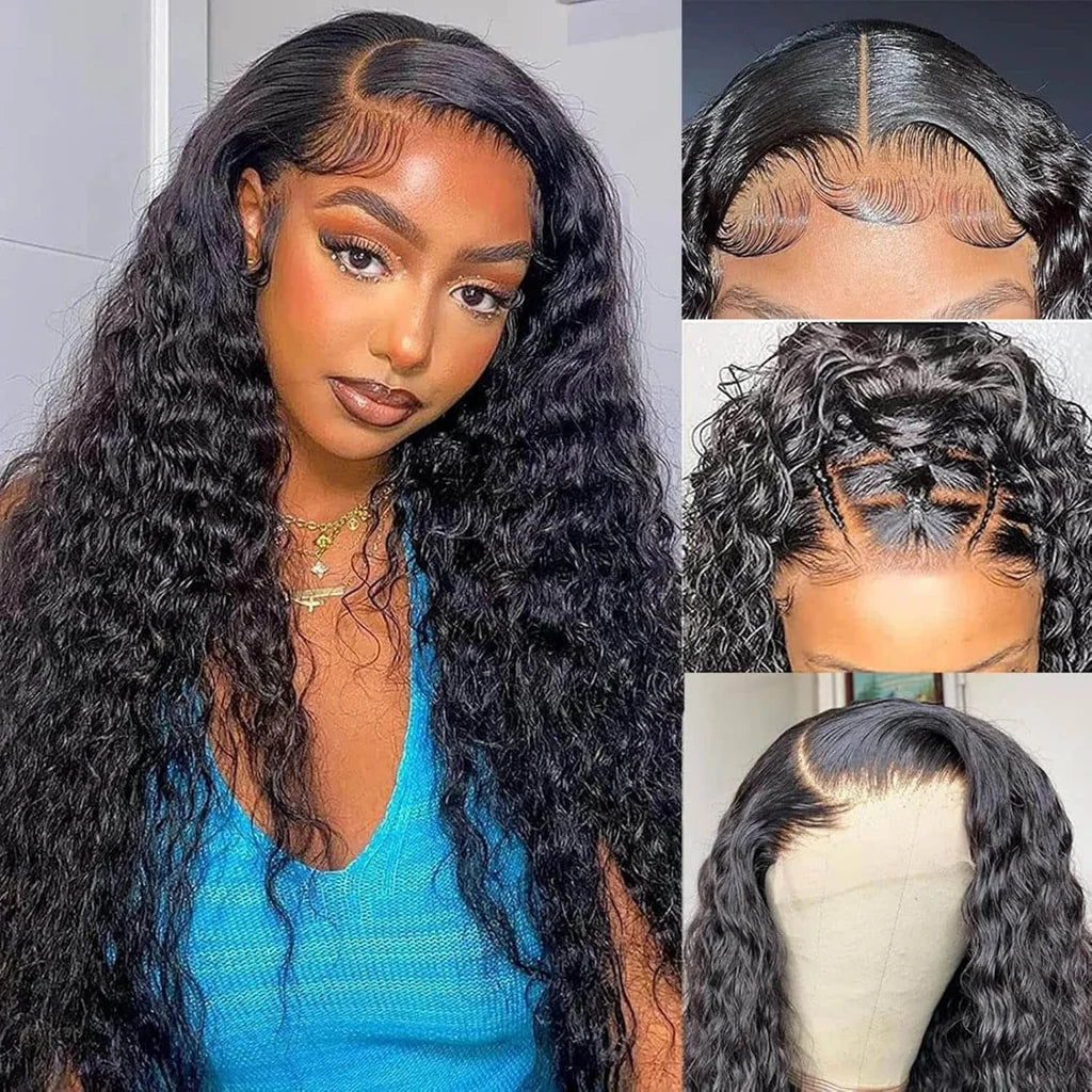 Water Wave Human Hair Wig – 5x5 Lace Closure