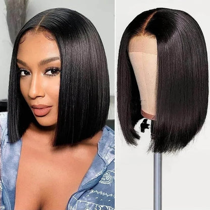 Straight Human Hair Wig – 13x4 Lace Frontal