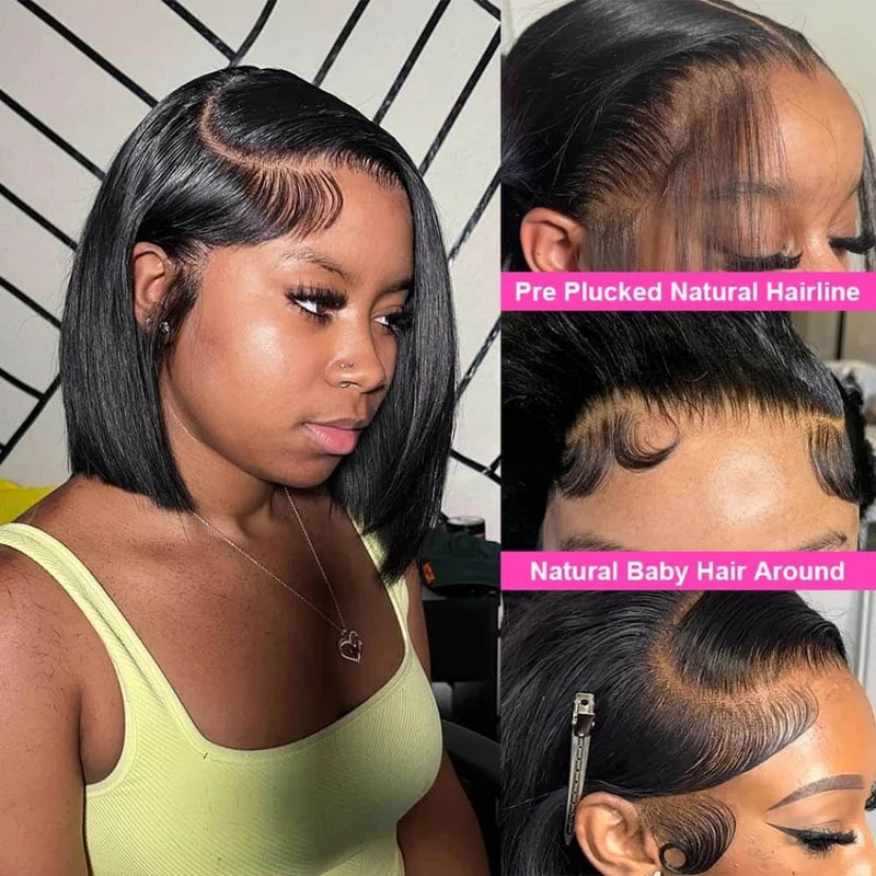 Straight Human Hair Wig – 13x4 Lace Frontal