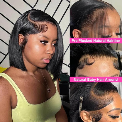 Straight Human Hair Wig – 13x4 Lace Frontal