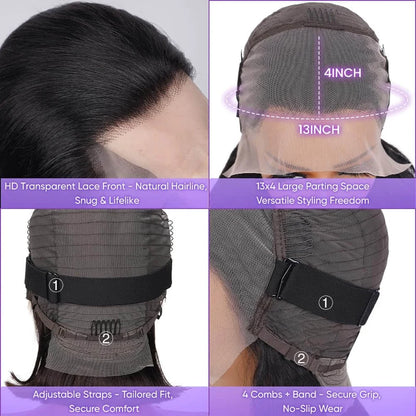 Straight Human Hair Wig – 13x4 Lace Frontal