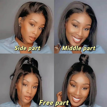 Straight Human Hair Wig – 13x4 Lace Frontal