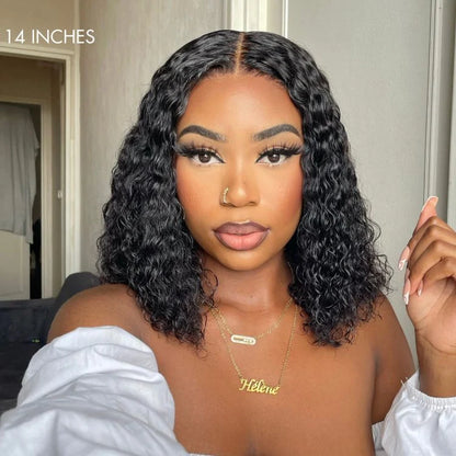 Deep Wave Human Hair Wig – 13x4 Lace Frontal