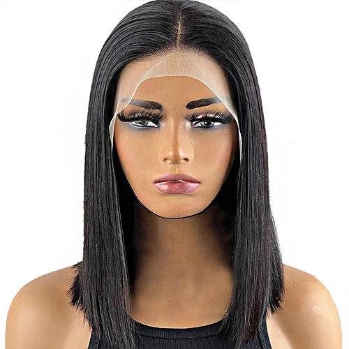 Straight Human Hair Wig – 5x5 Lace Closure