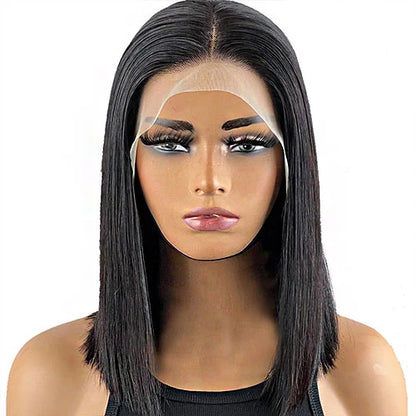 Straight Human Hair Wig – 5x5 Lace Closure