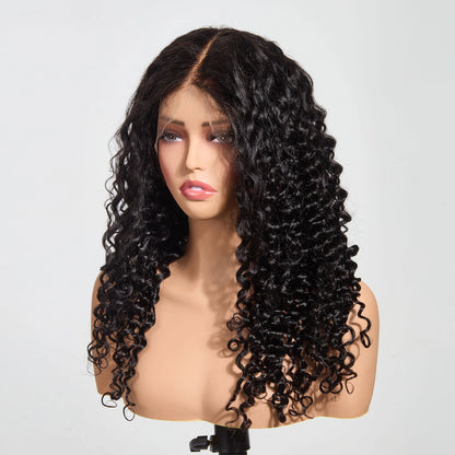 Deep Wave Human Hair Wig – 5x5 Lace Closure