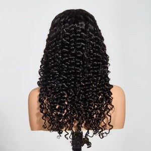 Deep Wave Human Hair Wig – 5x5 Lace Closure