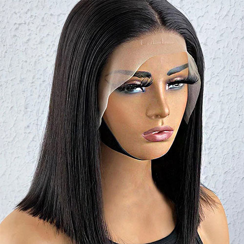 Straight Human Hair Wig – 5x5 Lace Closure