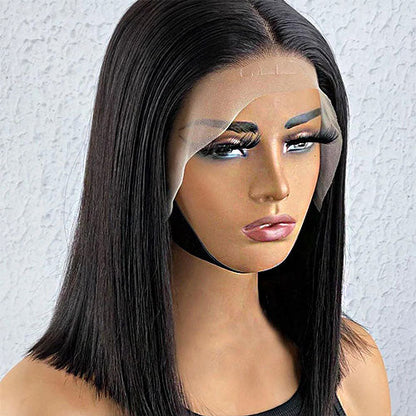 Straight Human Hair Wig – 5x5 Lace Closure