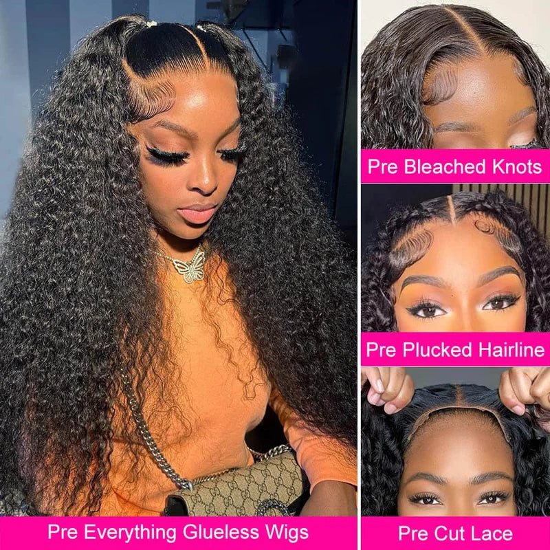 Deep Wave Human Hair Wig – 5x5 Lace Closure