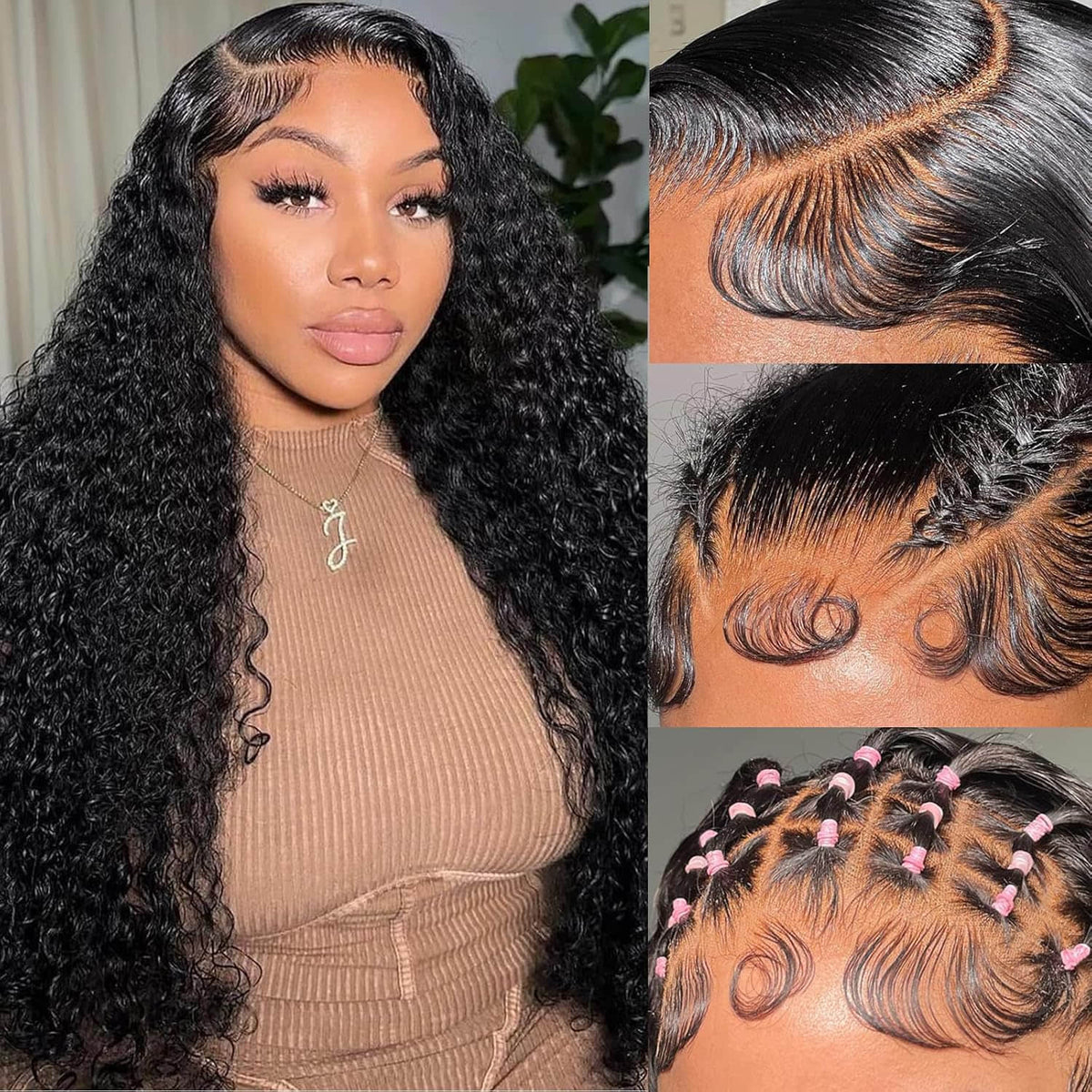 Water Wave Human Hair Wig – 5x5 Lace Closure