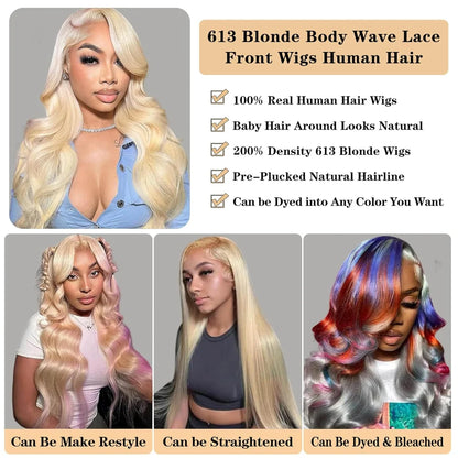 Body Wave Human Hair Wig – 13x4 Lace Frontal