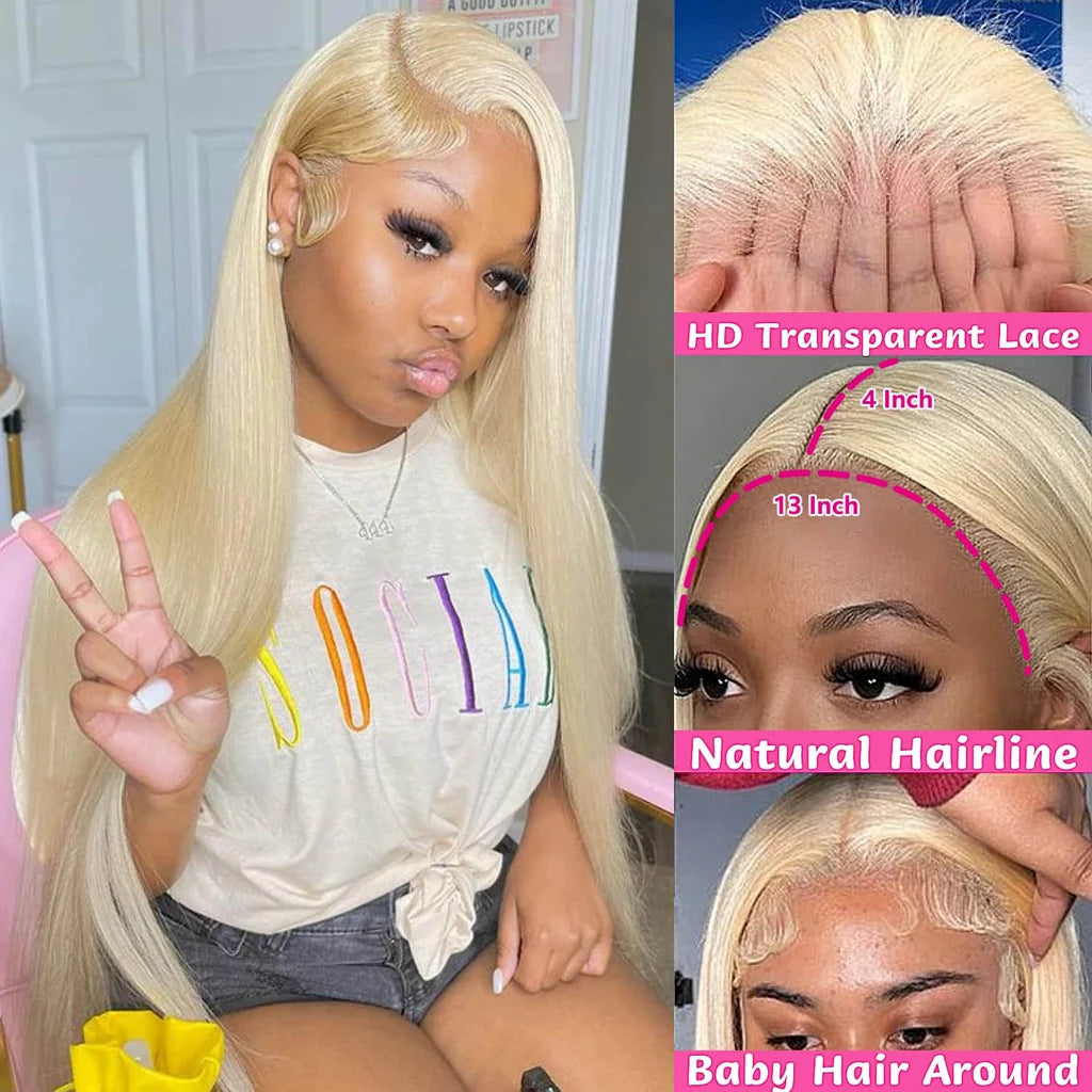 Straight Human Hair Wig – 13x4 Lace Frontal