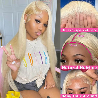 Straight Human Hair Wig – 13x4 Lace Frontal