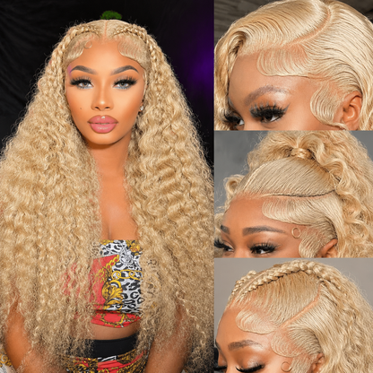 Deep Wave Human Hair Wig – 13x4 Lace Frontal