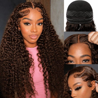 Deep Wave Human Hair Wig – 5x5 Lace Closure