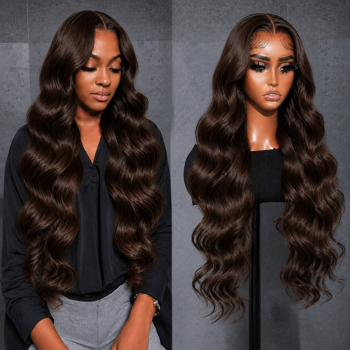 Body Wave Hair Wig – 5x5 Lace Closure