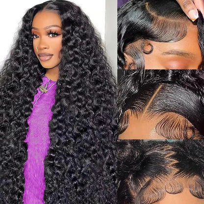 Deep Wave Human Hair Wig – 5x5 Lace Closure