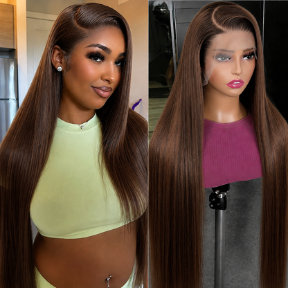 Straight Human Hair Wig – 5x5 Lace Closure