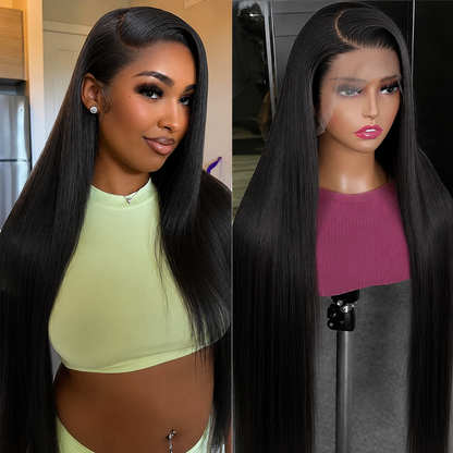 Straight Human Hair Wig – 5x5 Lace Closure