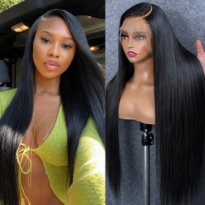 Straight Human Hair Wig – 13x4 Lace Frontal