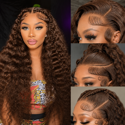 Deep Wave Human Hair Wig – 13x4 Lace Frontal